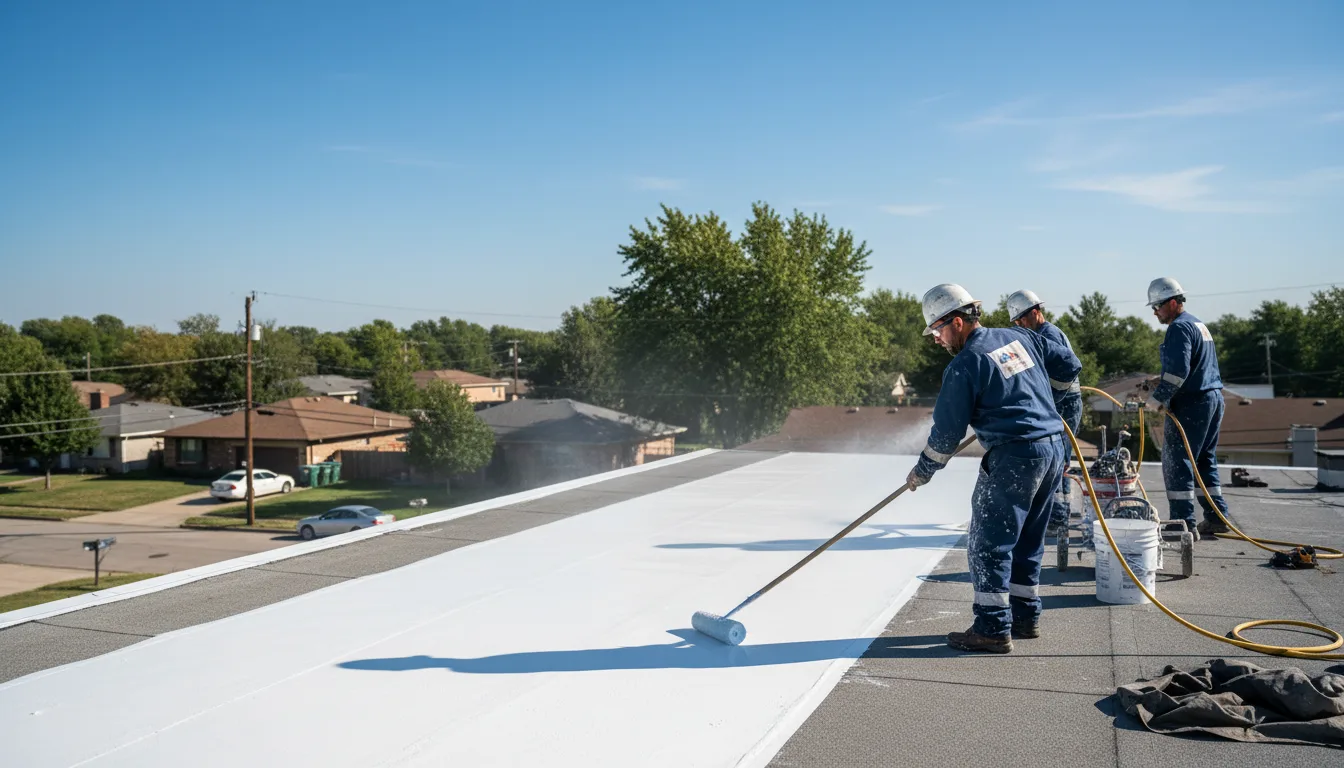 Commercial roof coating in Scooba, MS near me